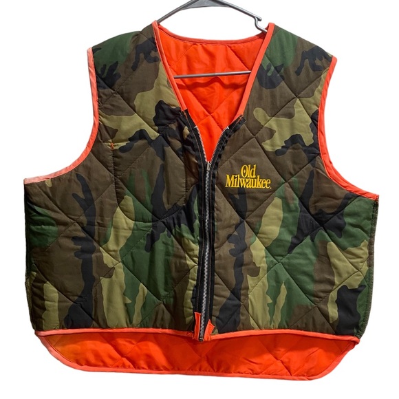Cabela's Outdoor Gear CAMO Camouflage & Orange Hunting Reversible VEST - Picture 6 of 10